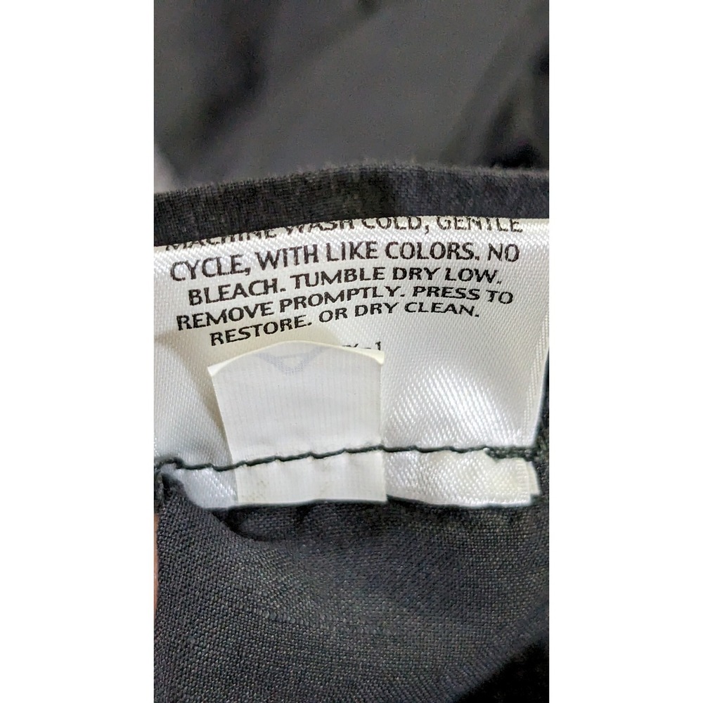 Eileen Fisher Womens Size 8 30x24 Gray Linen Blend Stretch Pants Italian Fabric - Picture 10 of 11